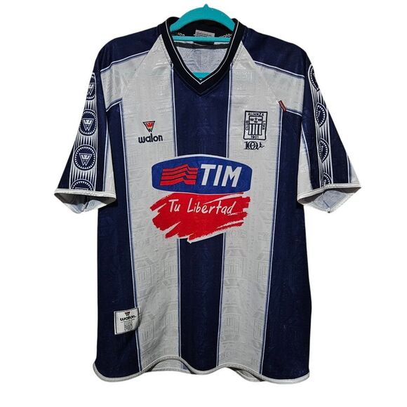 Walon Alianza Lima Peru Soccer Jersey #10 Vintage Shirt - Picture 1 of 8